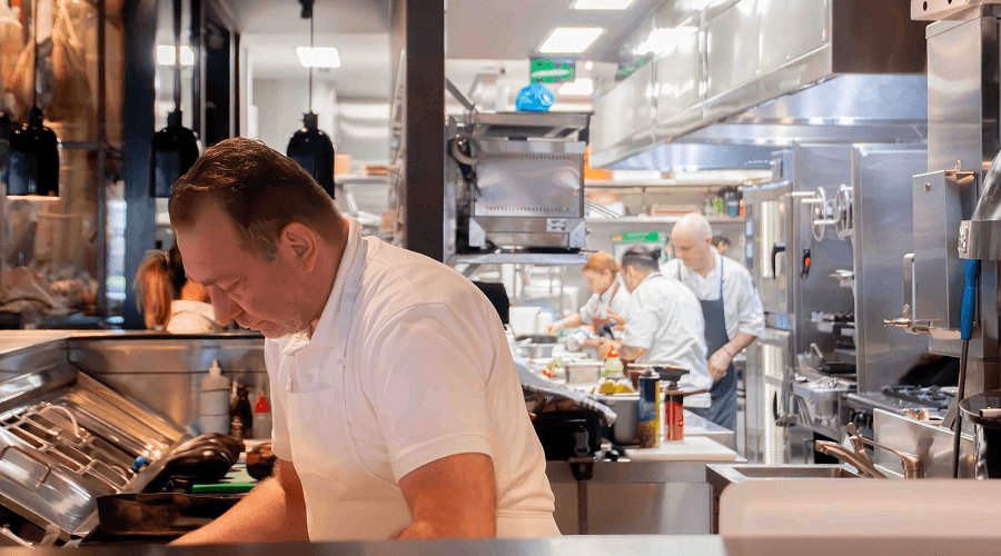 Meat Flour Wine kitchen team at work