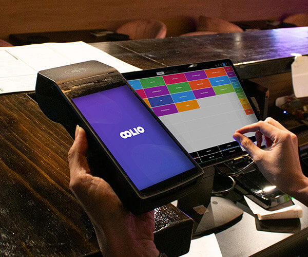 Oolio payments and pos behind the counter